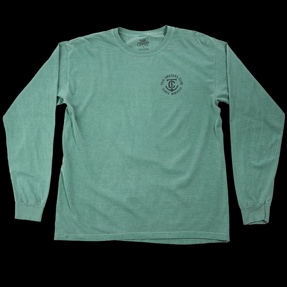 Mint Green Fishnet Long Sleeve Shirt Style# 6001