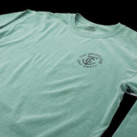 Where Size Matters short sleeve catfish fishing t-shirt. Light Green. Front