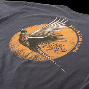 Tail-chasers-club-pheasant-hunting-bird-short-sleeve-t-shirt-charcoal-black-TCC-3